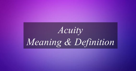 Acuity Meaning & Definition