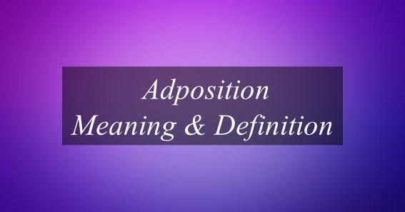Adposition Meaning & Definition