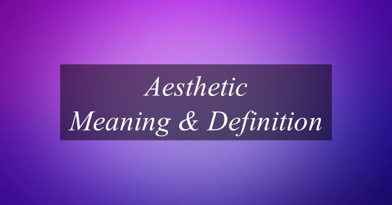 Aesthetic Meaning & Definition