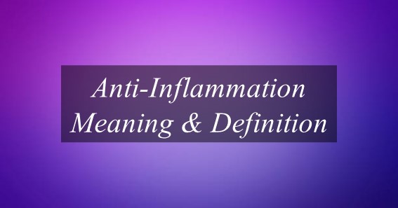 Anti-Inflammation Meaning & Definition