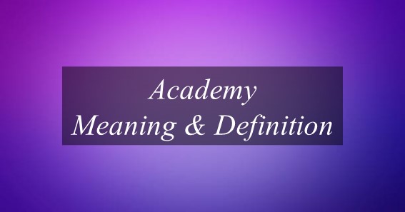 Academy Meaning & Definition