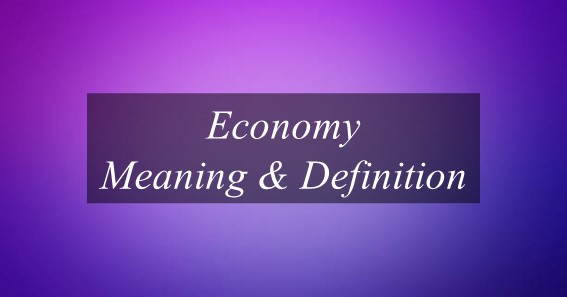 Economy Meaning & Definition