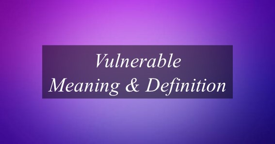 Vulnerable Meaning & Definition